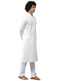 See Designs Men'S Cotton Embroidered Regular Fit Kurta (Sdkt1095_White_Small)