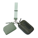 Merishopp Keychain Wristlet Wallet Waterproof Bag Purse For Dating Camping Backpacking Green