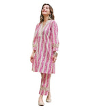Yashika Womens Regular Cotton Blend Kurta and Pant-Suitable for Every Indian Occasion (AZ-YS-OG-KS2192-Parent_Pink