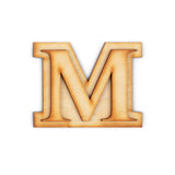 1 Pack Official Greek Wooden Letters for Crafts, Mu - 2 Classic Font Double Layer Wooden Greek Letters - Precision Cut Natural W