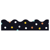 I HEART METAL DOTS ON BLK TRIMMERS