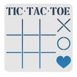 FINGERINSPIRE Tic Tac Toe Board Stencil DIY Family XOXO Game Home Decor Gift 11.8x11.8inch Stencil Template Large Reusable Mylar