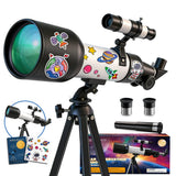 Telescope for Kids 60mm 90x Magnification with Sturdy Tripod, 2 Eyepieces & Finder Scope, 360mm Tube, STEM Astronomy Educational
