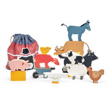 Tender Leaf Toys - Stacking Farmyard Set for Kids - Animal Set for Encouraging Logical Thinking, Inspire Imaginative and Pretend