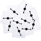 Gejoy 40 Pack Transparent Spinners for Classroom Clear Spinners Dry Erase Math Game with Rotating Arrow