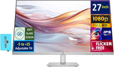 HP 27 (Replaces M27h) 100Hz IPS FHD 99% sRGB Display Monitor, Adjustable Height & Tilt, Flicker Free, Anti-Glare, Low-Blue Light