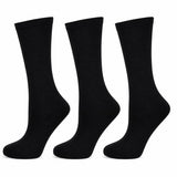 The Baby Company Kids Unisex Cotton School Socks (Calf/Full Length) Black Color (Pack Of 3) (67 Years)