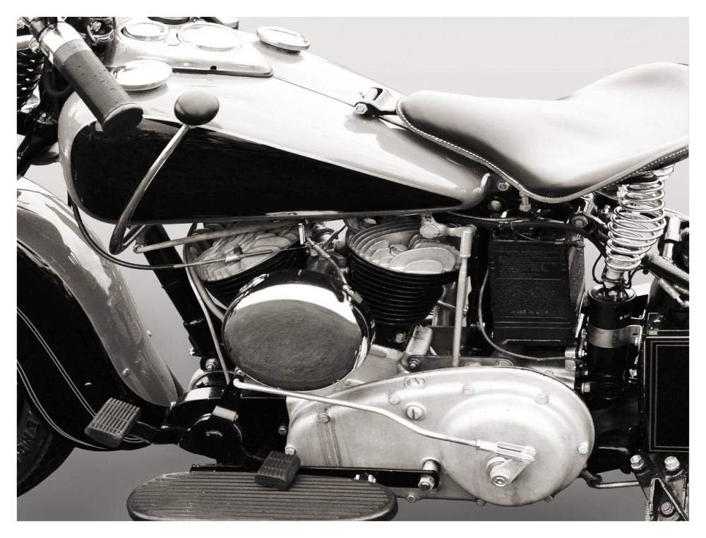 Vintage American V-Twin Engine (Detail)-Paper Art-42,,X32,,