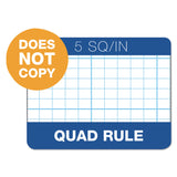 Tops Cross Section Pad, 1 Pad, 5 Squares/Inch, Quadrille Rule, Letter Size, White, 50 Sheets/Pad, 1 Pad (35051)