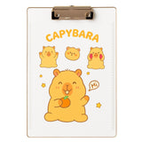 Funblast Transparent Exam Pad, Clipboard Cute Capybara Design Writing Pad With Ruler For Boys, Girls, Kids School Students, A4