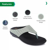 Ortho Joy Women'S Extra-Soft Doctor Fancy Slippers - Green,Green,6,B09X311QWF