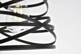 Elegant Lighting Living District Sybil Collection Pendant D7.5 H9.2 Lt:1 Matte Black Finish