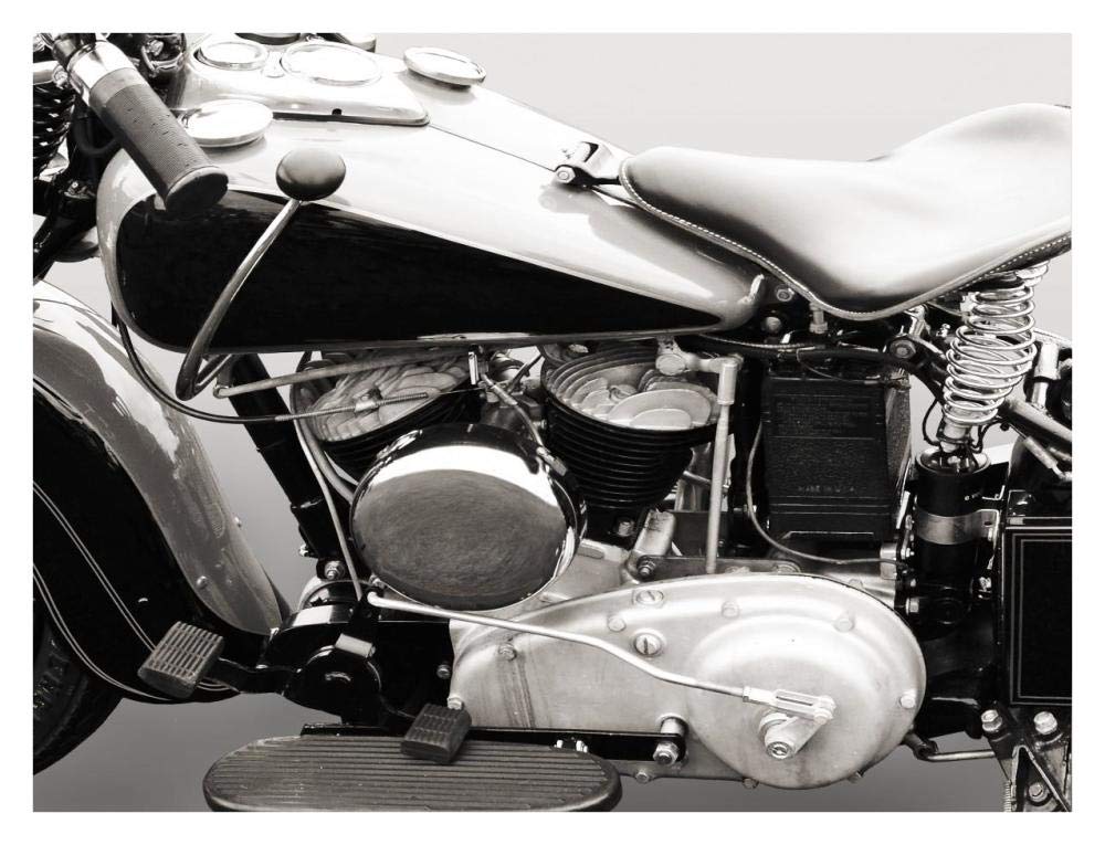 Vintage American V-Twin Engine (Detail)-Paper Art-34,,X26,,