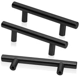Anffeary 10 Pack 5 Inch Kitchen Cabinet Handles Matte Black Cabinet Pulls, Stainless Steel Drawer Pulls Cabinet Knobs for Kitche
