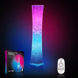 LEONC Floor Lamp with Remote, Tuya Smart 9w 2 Bulbs Included, 61 Smart Modern Floor Lamp with Alexa, Music Sync and 16 Million 