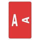 Smead AlphaZ ACCS ColorCoded Alphabetic Label, A, Label Sheet, Red, 100 per Pack (67171), 1 x 15/8