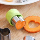 14 Pcs Fruit Vegetable Cookie Cutters Shapes Sets Stainless Steel Food Mini Pie Cookie Stamps Mold for Kids Baking,Bento Box and