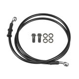 Motoforti Universal Brake Hose Motorcycle ATV Dirt Bike Motocross Braided Hydraulic Brake Line Oil Hose Pipeline, 130cm, Metal, 