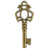 CleverDelights 1.75 Antique Bronze Skeleton Keys - 50 Pack - Art Craft Costume Steampunk Jewelry 1 3/4 Inch Key Charm