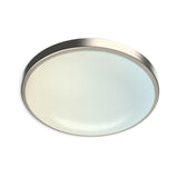 DYMOND 11 LED Flush Mount Ceiling Light Brushed Nickel Dimmable Adjustable Color Temperature Cozy Warm to Cool White Daylight 27