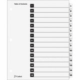 Cardinal 61513CB One Step Index System Numbered 115 15 Tabs Clear