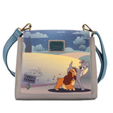 Loungefly X Lady And The Tramp Heart Paw Prints Crossbody Purse