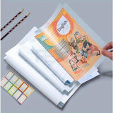 Kryst Transparent Book Cover Film | SelfAdhesive Waterproof Book Binding Cover Sheets | 30 Pieces (3 Sizes 10 Each) | Protect