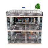 kivcmds 1:18 Scale 3-Tiers Model Car Display Case with Parking Lot Scene for Sports Car and Lego Models Collector, Display Stand