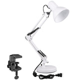 TORCHSTAR Metal Desk Lamp with Clamp, Swing Arm, Architect Adjustable Gooseneck Table Lamp, Clip Desk Lights for Home Office, Wo