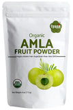 Organic Amla Fruit Powder, Amalaki Berry Powder, Trial pack of 4 ounce/112 gm, USDA Organic, Raw Superfood for Skin and Hair, Re