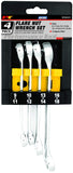 Performance Tool W30431 4-Piece Metric Flare Nut Wrench