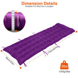 iMounTE 67inch Lounge Chair Cushions Chaise Lounger Cushion Soft Sofa Mat Long Bench Cushion for Outdoor Furniture, Indoor Outdo