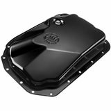 A-Premium Transmission Oil Pan with Drain Plug Compatible with Chevrolet Silverado Express Suburban GMC Sierra Savana Yukon Work