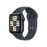 Apple Watch SE (2nd Gen) [GPS 40mm] Smartwatch with Midnight Aluminum Case with Midnight Sport Band S/M. Fitness and Sleep Track