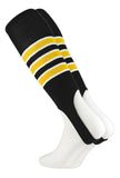 MadSportsStuff Baseball Stirrups Pattern D (BlackgoldWhite, Large)