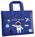 Funblast Cute Cartoon Print Canvas Bag MultiPurpose Waterproof Portable Carrying Bag, Tote Bag, File Bag, Double Layer Zipper