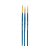 Royal & Langnickel Royal Zip N Close Gold Taklon Detail 3Piece Brush Set (RSET9109)