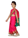 Aarika Girls Rani Colour Saari (Sr-20690-Rani-24)