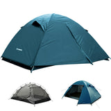 Backpacking Tent for Camping 2/3/4 Person Hiking Ultralight Tent for Waterproof Windproof Outdoor Tents Easy Setup Two Doors Dou