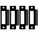 4Pcs 4-7/8 Universal Door Strike Plate Replacement Stainless Steel Plated Lock Strike Plate T Strike Deadbolt Strike Plate Door 