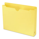 Smead Colored File Jackets with Reinforced DoublePly Tab, Letter, Yellow, 50/Box
