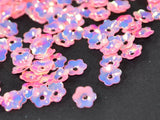 The Design Cart Pink Flower Plastic Sequins Aa120919056, 250 Grams, 6 mm Sequins for Embroidery Work, Jewellery Making, Designin