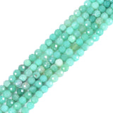 Australian Nephrite 3mm Faceted Gemstone Round Loose Beads Strand 15.5-16 DIY Jewelry Making