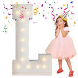 4FT Marquee Light Up Letters, Large Marquee Letters, Mosaic Balloon Frame Letters Big Letter For Engagement Wedding Decorations 