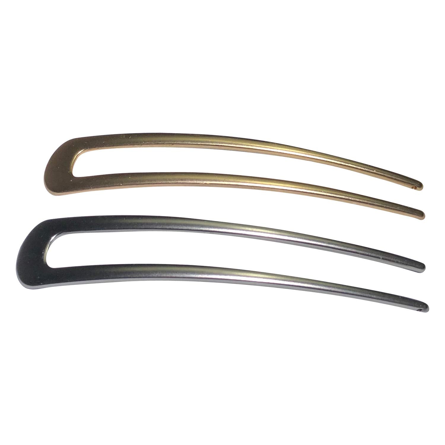 2 Pack U-Shaped Metal Hair Fork Hair Clips Stick Pin Hairpins Hair Comb for Updo Hair Fork Beauty Tools Hair Accessories for Gir