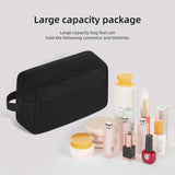 Icramsy Travel Toiletry bag Toiletry bag for women men Hanging toiletry bag Cosmetic bag Travel accessories for Women Men (Black