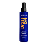 Matrix Brass Off All-In-One Toning Leave-In Spray - Nourishes And Neutralizes Brassy & Orange Tones With Frizz Control, For Colo