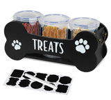 WGFKVAS Dog Treat Container Dog Food Storage Container for Countertop