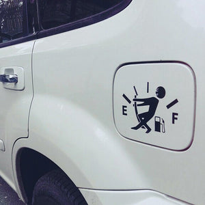 WINOMO Funny Car Stickers High Gas Consumption Decal Fuel Gage Empty Stickers (Black)