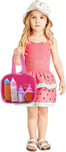 fash n kolor, My Sweet Baby Disappearing Doll Feeding Set | Baby Care 6 Piece Doll Feeding Set for Toy Stroller | 2 Milk & Juice
